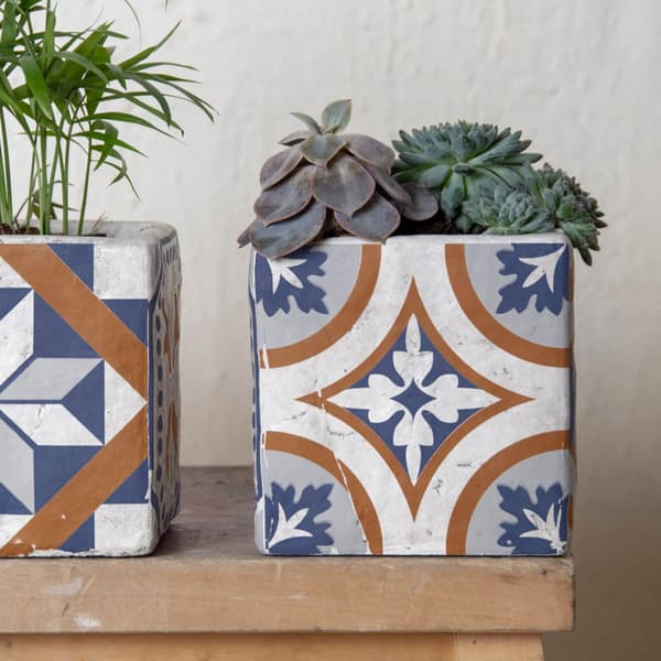 Beton urtepotte Azulejos 11cm
