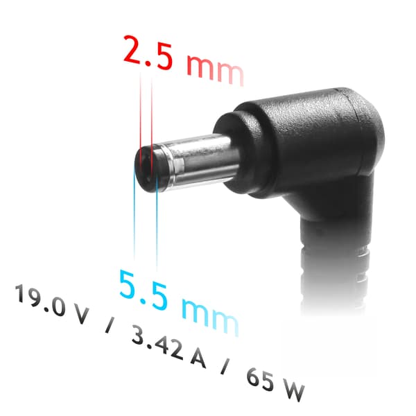 Akyga AK-ND-31 Bilstrømadapter til bærbar computer HP Asus 19V 3.42A 65W 5.5 x 2.5 mm