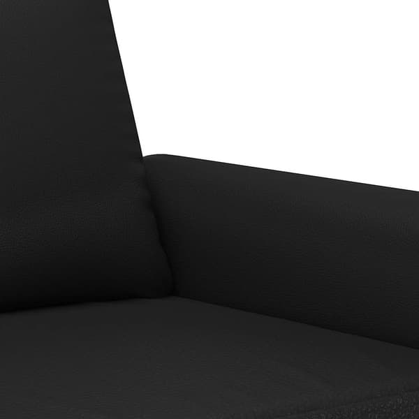 vidaXL 2-sitssoffa, svart, 140 cm, konstläder