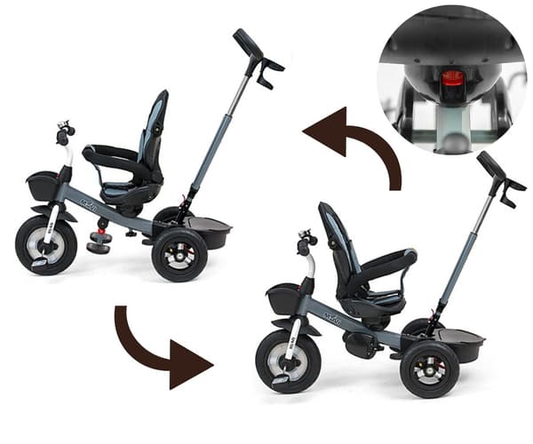 MILLY MALLY 2490 Movi harmaa 5-in-1 kolmipyörä