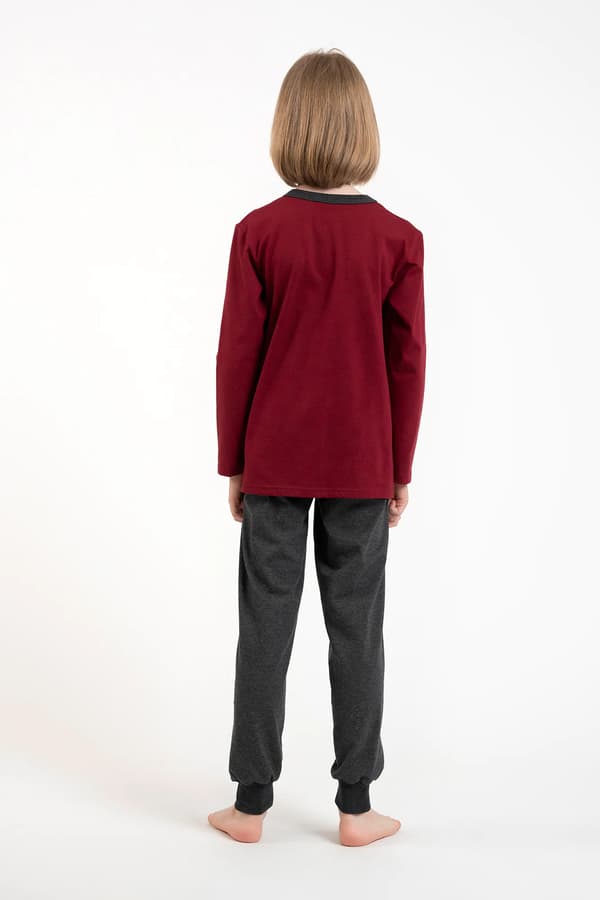 Morten pojkpyjamas långärmad, långbyxor 8 år
