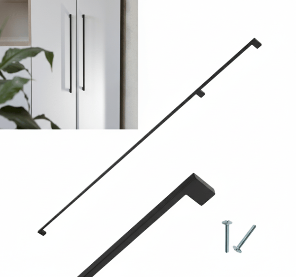 SORT MØBELGREB TIL BLISS MØBLER TIL SKAB 1178/1200MM 1,2M