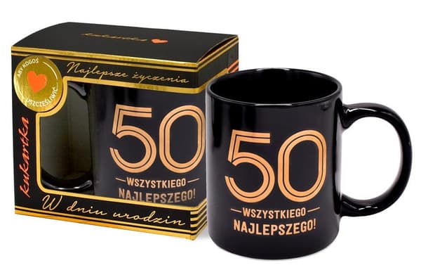 Premium 50-års fødselsdagskrus