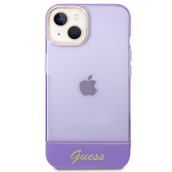Guess Gennemsigtigt iPhone 14 Etui, Lilla