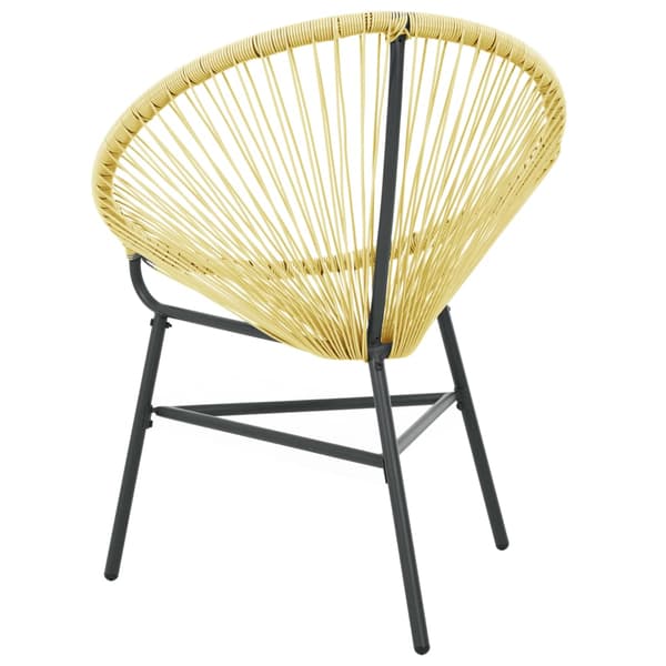 vidaXL Acapulco-puutarhatuoli, polyrottinki, beige