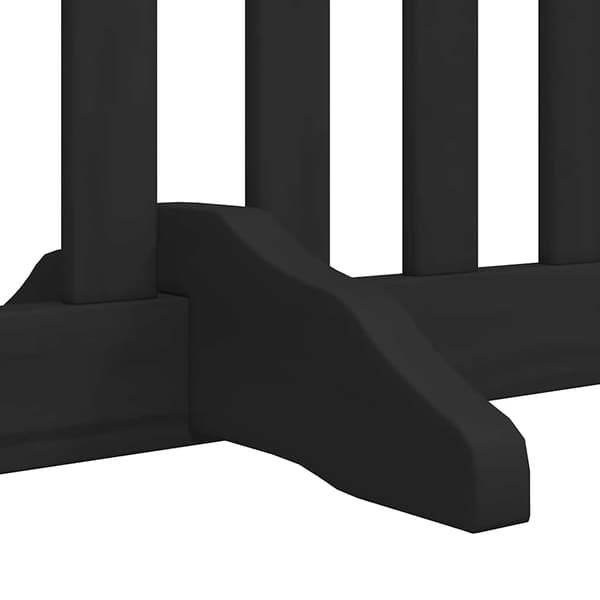 vidaXL foldbar hundegitter med dør 6 paneler sort 480 cm