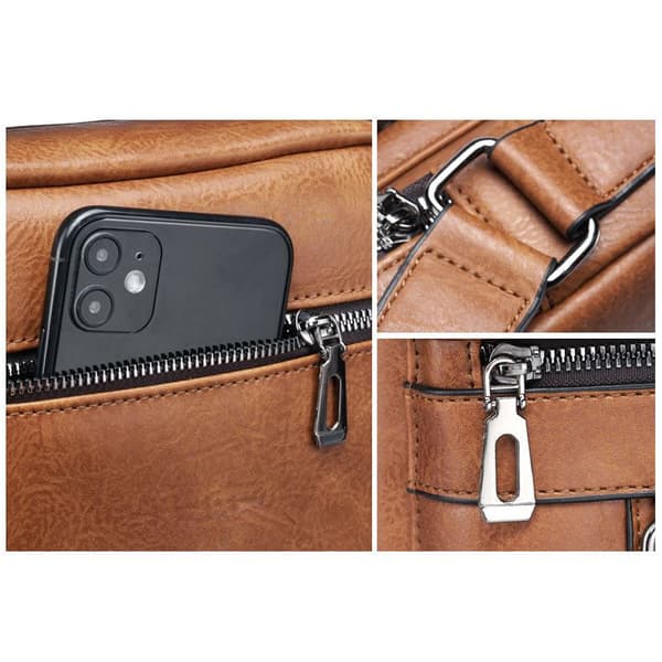 deForde Brun OS Herr Messengerväska i Läder