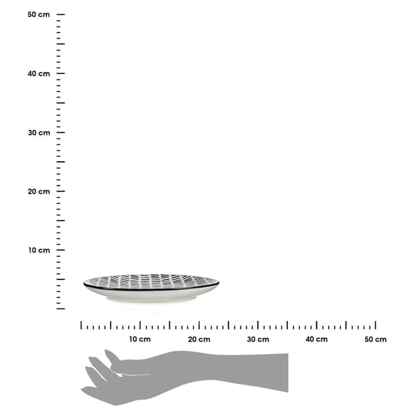 Flad tallerken 24 cm LINEAS