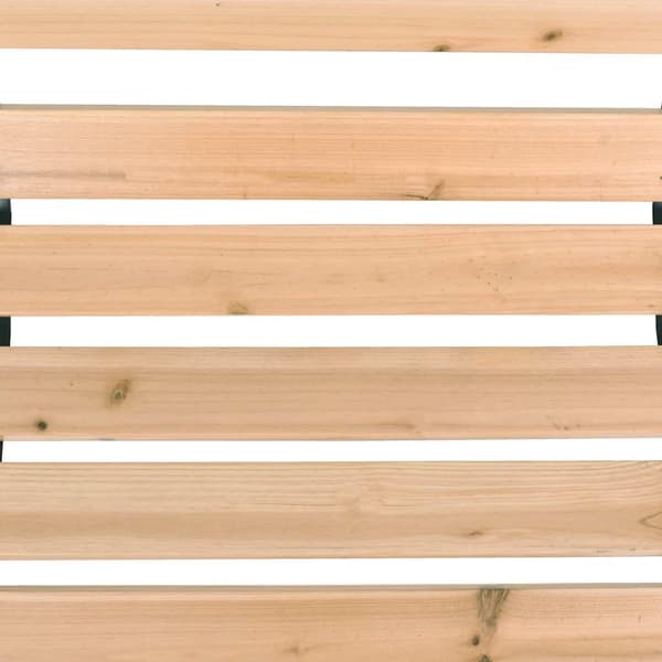 vidaXL Puutarhapenkki 122 cm puinen