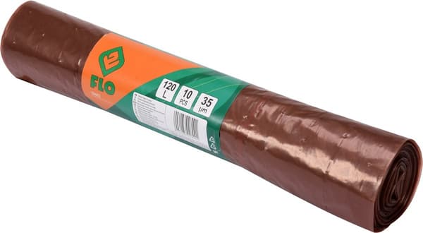 Perforerade påsar 120l 10 st för gräs och trädgårdsavfall / 09483 / VOREL