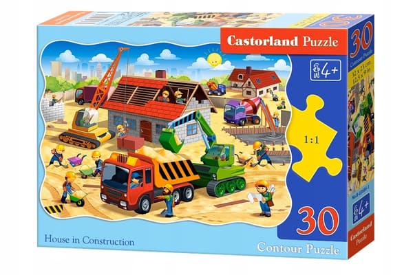 Pussel 30 bitar B-03686-1 Byggnadshus
