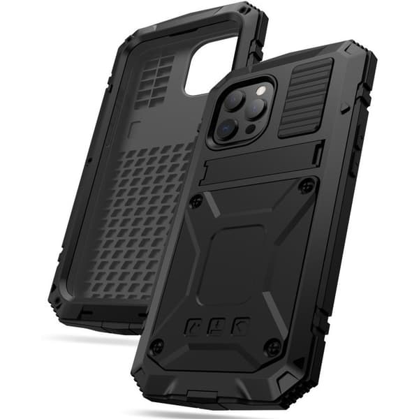 Defender Kickstand-cover til iPhone 13 - Sort