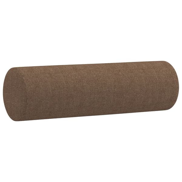 vidaXL 2-sitssoffa med kuddar, brun, 140 cm, tyg
