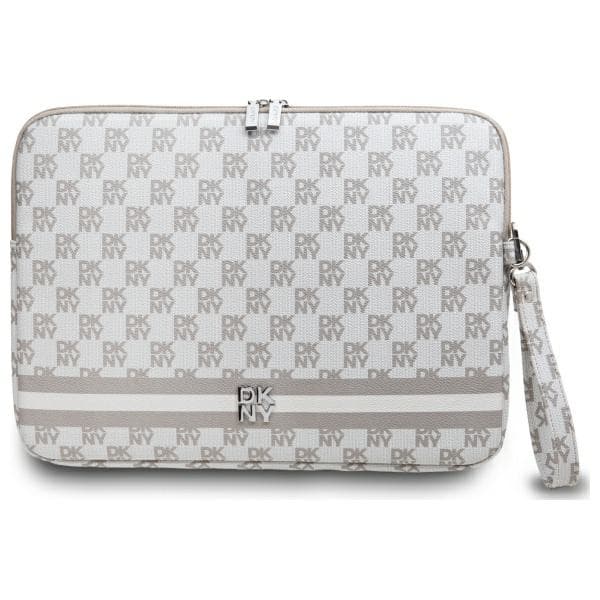 DKNY Ærme DKCS14PVSHLE 14" beige/beige Ternet Mønster Trykte Striber