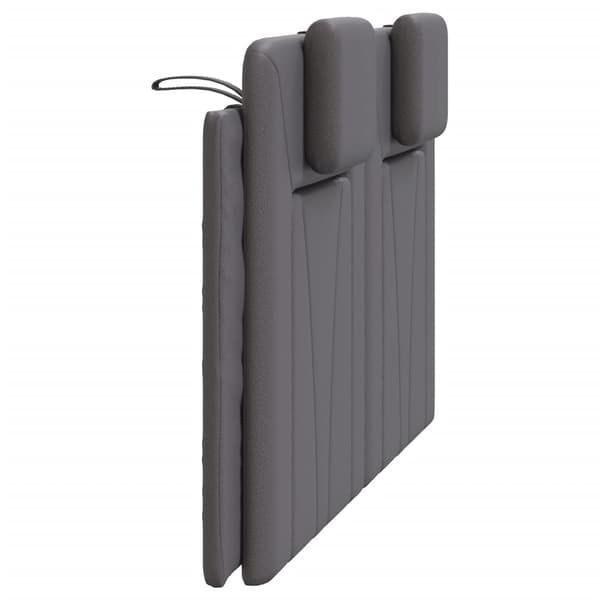 vidaXL hovedgærdehynde, grå, 120 cm, kunstlæder