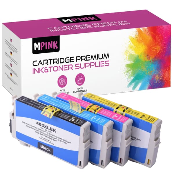 4x blækpatroner til EPSON E405XL CMYK GP