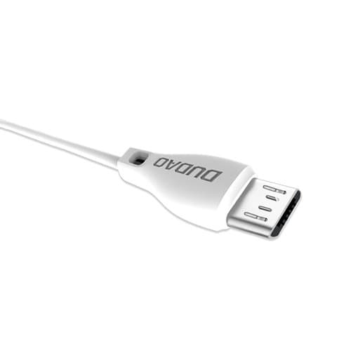 USB - mikro-USB-kabel 2.4A 2m hvid