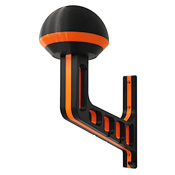 V1 Motorcykelhjelmkrogholder Sort og Orange