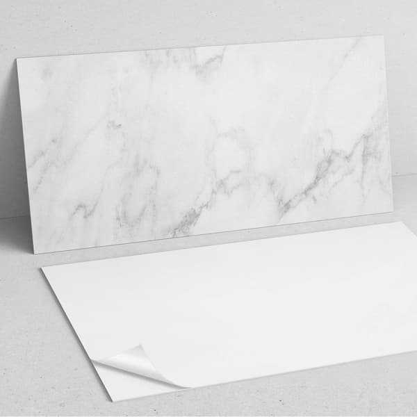 Selvklæbende vinylpanel med tryk 100x50 cm marmoroverflademønster