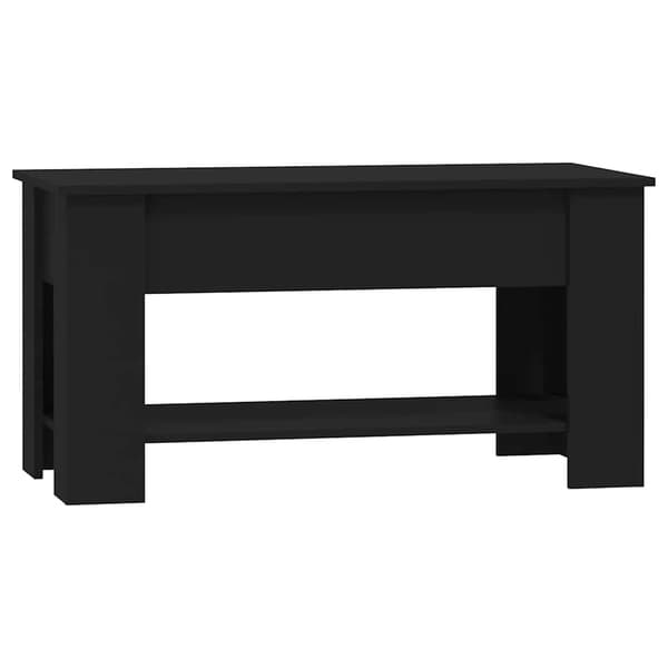vidaXL Soffbord, svart, 101x49x52 cm, träbaserat material