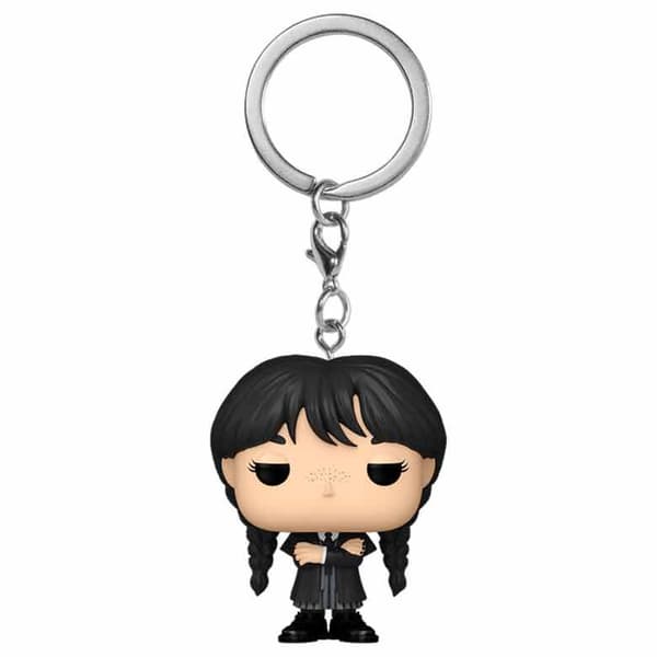 Funko POP nøglering Wednesday Addams samlerfiggur