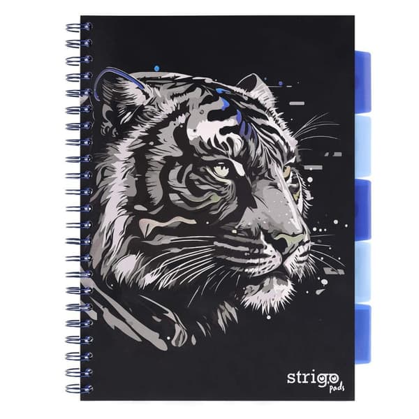 Spiralblock A4/100K rutnät Tiger