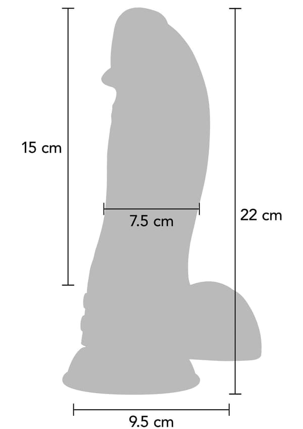Dinosaurie Monster Dildo Svart