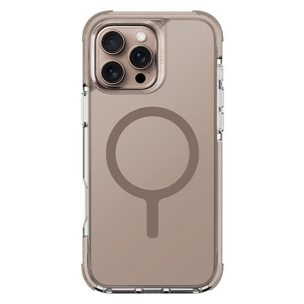 UNIQ Combat MagSafe-etui til iPhone 16 Pro, guld/taupeguld
