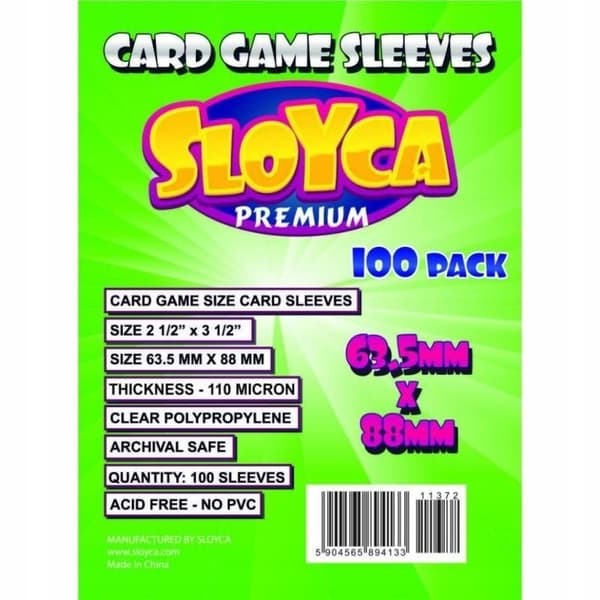 Sloyca CCG premium kortfickor 63,5x88mm 100 stycken