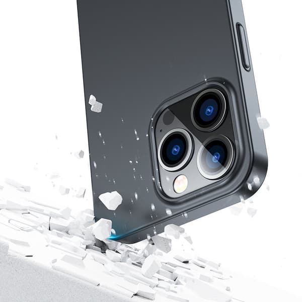 Cover til iPhone 13 Pro Max, bag- og frontcover + hærdet glas, sort
