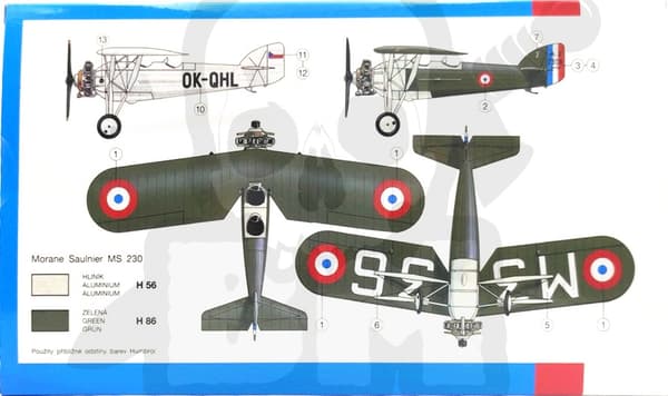 SMER0839 Morane Ms 230 1/72