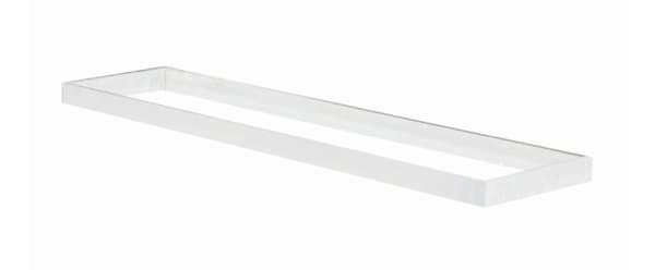 Utanpåliggande snäppram för LED-panel 120x30 vit