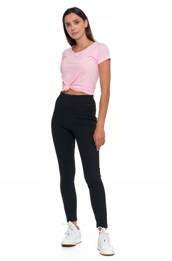 MORAJ Dame Isolerede Ribbede Leggings L/XL Sort