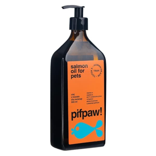 Pifpaw laxolja för djur, människor - 500 ml