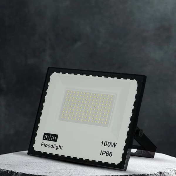Halogen LED-projektørlampe 100W spotlight kold hvid 6500K IP66