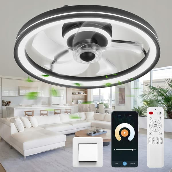 Moderne loftslampe med ventilator Loftslysekrone med ventilator