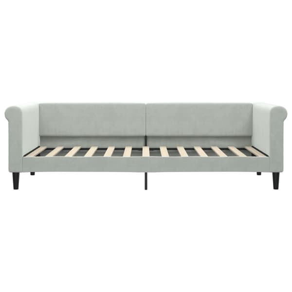 vidaXL Dagbädd ljusgrå 80x200 cm klädd i sammet