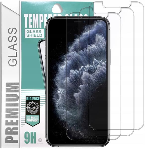3x PremiumGlass 9H härdat glas för iPhone 11 Pro