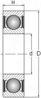 6004 2RS SKF Kugleleje 20x42x12