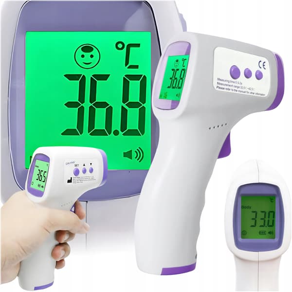 Berøringsfri digital infrarød medicinsk termometer