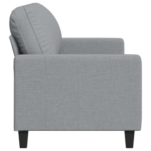 vidaXL 3-sitssoffa ljusgrå 180 cm tygklädsel