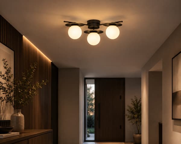 Loftlampe 3xE14 Luma Sort