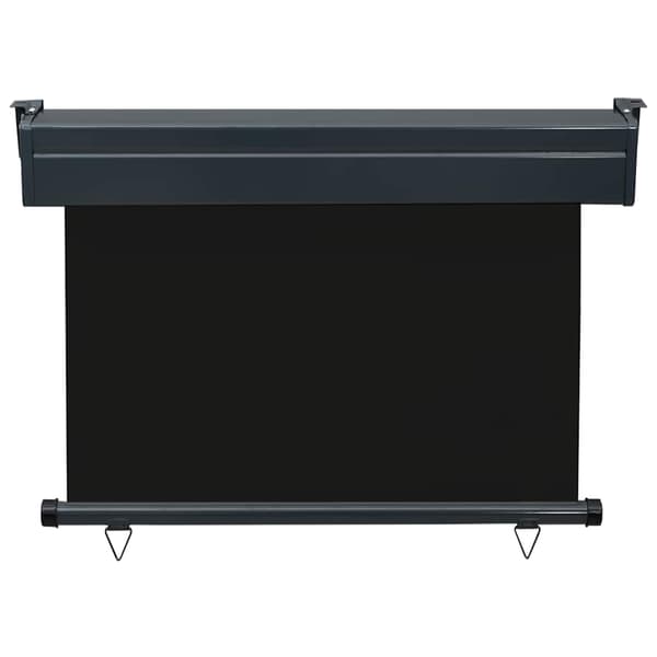 vidaXL sidemarkise til balkon 100 x 250 cm sort