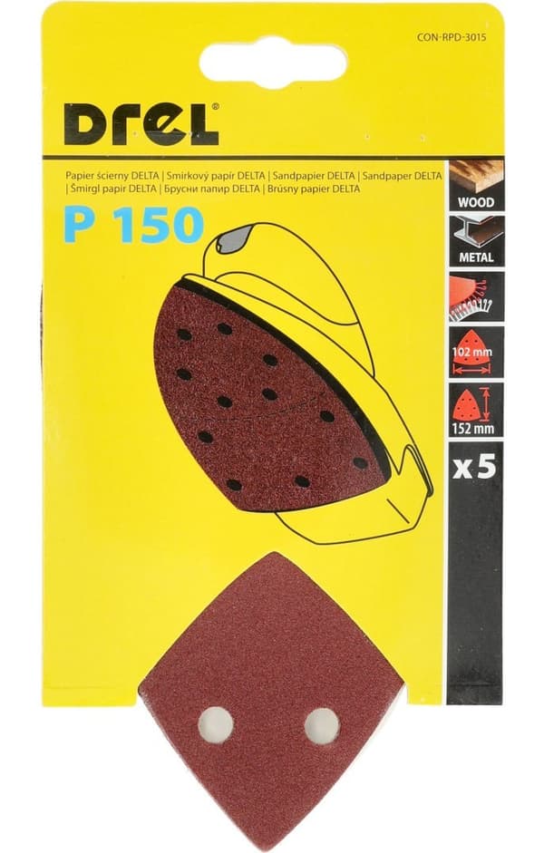 Kardborresandpapper 102 x 152 mm, P150