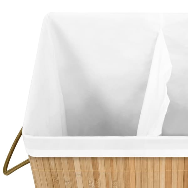 vidaXL Bambuinen pyykkikori, 72 l
