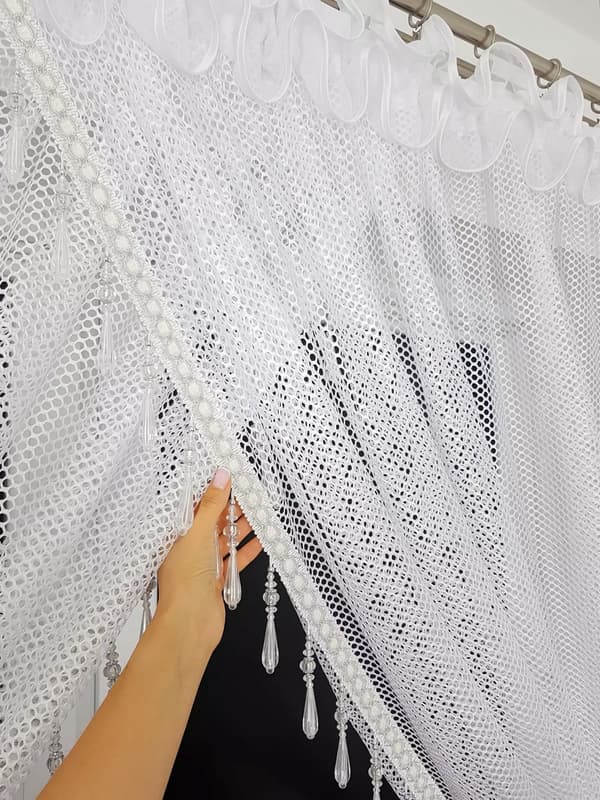 Netgardin med perler 300x250 cm