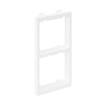 Cima-adapter til 2 K45-moduler (45x45mm) vertikal, hvid