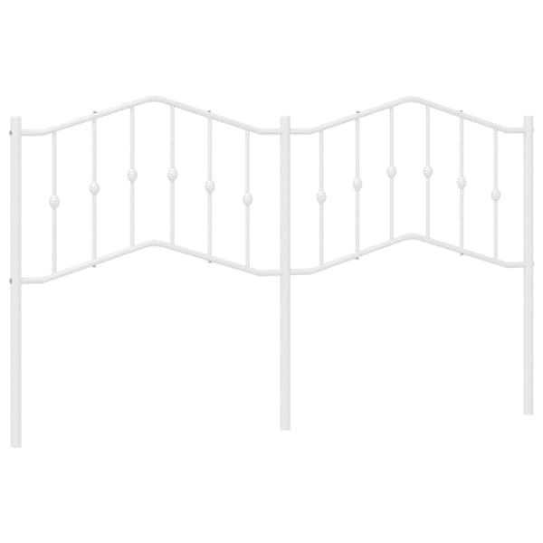 vidaXL metalsengegavl hvid 160 cm