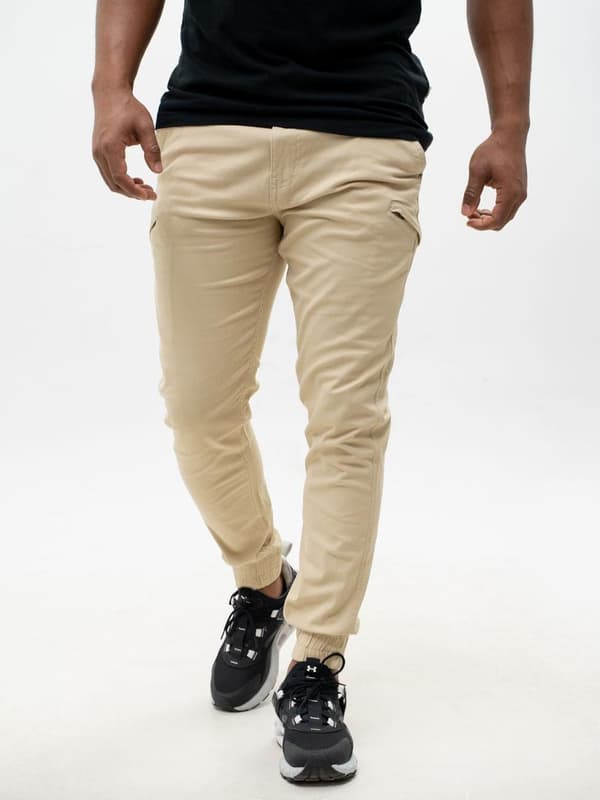 Beige joggingbukser til mænd MyStars Classic 32