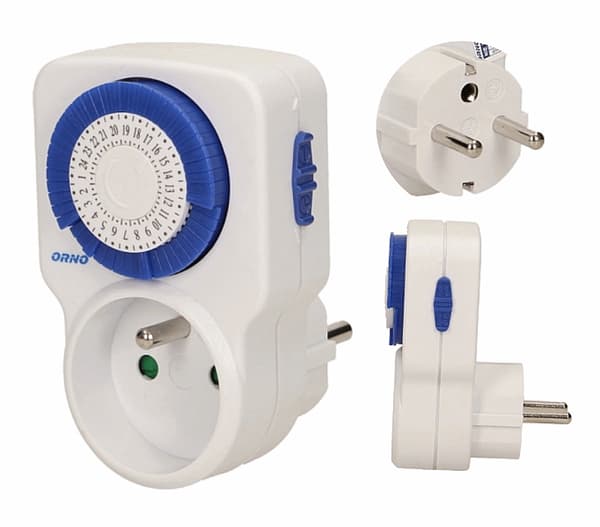 Mini mekanisk analog timer 24h 3500W nätspänning